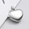 Necklaces 20pcs/lot Stainless Steel 4 Colors Heart Locket Cremation Heart Charms Memorial Ashes Urn Necklace Keepsake Pendant