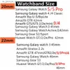 Uhrenarmbänder geeignet für Samsung Galaxy 6 4 Klasse/5 Pro/Active 2/3/Gear S3 20 mm/22 mm Armband Huawei GT 2e 3 Pro Armband Y240321