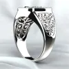 Gothic Style Punk Scorpion Male Retro 14K White Gold Ring Scorpion Pattern Rings for Men Jewelry Wholesal