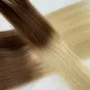 Przedłużenia 100% ludzkie przedłużenia włosów Remy Włosy Nano Ring Micro koraliki podwójnie narysowane prawdziwe przedłużenia włosów 14 „24”