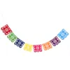 Dead Hollowed Square Garland Plastic Bunting Banners Multicolor Mexican Banner -MS01의 파티 장식의 날