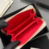 10A High quality luxury purse Change purse Holders designer women wallet fashion white purse 11CM Short zipper wallet Genuine Leather small purse Gift box packaging