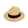 Sombrero Panama Hombre Summer Sun Protection Straw Hat Five Cent Grass Woven Panama Hat For Men Big Head Big Size Gentleman Hats 240314
