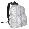 Ryggsäck Flower Leaf Butterfly Student School Bags Laptop Custom för män Kvinnliga resor Mochila