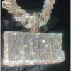 Projektant Hot Selling S925 VVS Fabryka mrożona biżuteria Złota Plane VVS Moissanite Diamonds Cuban Chain 3D Niestandardowa nazwa Hip Hop Letter Wiselant