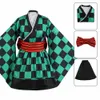 cosplay Anime Kostuums Seizoen 2 Agatsuma Zenitsu Kamado Tanjirou Rengoku Fe rollenspel om pruik anime en kimono jurken voor vrouwen te verenigenC24321