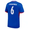 2024フランスジャージーフットボールシャツサッカージャージMbappe Maillots de Football Benzema 2025 Griezmann Camavinga Soccer Kit Shird Hommes Enfants Men Kids
