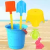 Giochi con la sabbia Divertimento in acqua 6 pezzi/set con secchio Giochi con la sabbia da spiaggia Giocattoli interattivi Genitore-figlio Set con pala da spiaggia Set cartoni animati 6 pezzi/set Giochi da spiaggia 240321