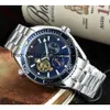 Watches Wristwatch Luxury Fashion Designer Men's Steel Band Mechanical Hollow Stainless Automatic Flywheel Watch montredelu 651