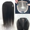 Toppers 13x15cm oddychająca baza jedwabna Kobiet Topper Mongolia Virgin Human Hair Topper skóra skóry głowy górna klipsy w włosach swobodne rozstanie 1016