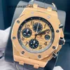 Popolare orologio da polso di lusso AP Orologio da uomo Royal Oak Offshore Series Diametro 42 mm Oro 18 carati Orologio meccanico automatico da uomo Orologio sportivo e per il tempo libero di lusso 26470