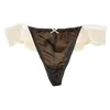 Damesslipjes Thongs Vrouw Onderbroeken 2024 Sexy Effen Mesh Dunne Band Lage Taille Slips Katoen Voor Vrouwen String Ropa De Mujer