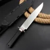 Offerta speciale H3888 Coltello dritto di fascia alta 9Cr18Mov Stone Wash Bowie Blade Nero G10 Maniglia Esterna di campeggio Escursionismo Sopravvivenza Coltelli a lama fissa con Kydex