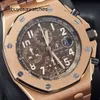 Rekrutarz nadgarstka AP Watch Watch Royal Oak Offshore Series Watche Mens Watches 42 mm Precision Steel 18K Rose Gold Gentleman Casual Watch 26470or.oo.a099cr01