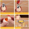 Egg Tools Metal Scissors Eggshell Opener Cutter Double Head Topper Shell Boiled Creative Kitchen Tool Juchiva Drop Delivery Home Garde Otihw