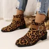 Boots 2024 Winter Female Suede Pointed Toe Fashion Chunky Heel Short Botte Femme Big Size Casual Zapatos Para Mujeres