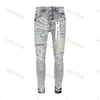 2024 Purple for Men Women Pants Summer Hole Hight Quality Embroidery Jean Denim Pants pour hommes