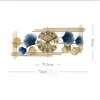 Orologi da parete Orologio dal design floreale in metallo da appendere artigianale per soggiorno portico camera da letto decorazioni per la casa Orologi muti