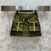 Women's Tracksuits 2024 Fashion Pocket Nylon Coat Set Casual Jacket Summer Shorts High Quality 1:1 Three-Piece