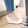 Pumps BLXQPYT 2020 High heels women Pumps shoes Ladies Shallow Wedges Wedding Party Office shoes woman Black White Big size 3343