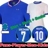 2024 FAN PLAYER French Soccer Jerseys Home Away Kids Kit BENZEMA GIROUD MBAPPE GRIEZMANN SALIBA PAVARD KANTE THURAM KOLO Maillot De Foot Equipe Football Shirt