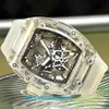 Захватывающие эксклюзивные наручные часы RM Watch Rm035 Автоматические механические часы для женщин Rm035 Facelift Crystal Case