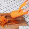 Herramientas de frutas y verduras Engrosamiento Cuchillo de pelar de doble cabeza Pelador de plástico Cocina para el hogar Frutas Patata Función Mti Rallador entero Dhdga clephan