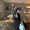 Womens Dress Knit Dresses Sexy Slim Striped Vest Camisole Classic Simple Summer Black White Color Beach Long