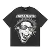 Hellstar Studio 2024 Neues modisches T-Shirt, hochwertiges, gewaschenes und abgenutztes, modisches, lockeres Kurzarm-T-Shirt für Männer und Frauen