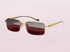 luxury designer sunglasses Eyeglasses frames temples with panther heads Metal Frameless Full Rim Semi Rimless rectangular shape fo8694498