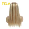 Piece Yelo Olika färger Långt rakklipp 1428 tum naturlig osynlighet Human hårklipp i hårförlängningar kan omformas