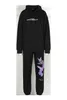 Official Collection Butterfly Tracksuit Womens Sportswear Set Autumn Winter Suits on Fleece Tracksuits Hoodie and Pan