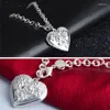 Braccialetti a maglie all'ingrosso a forma di cuore presenti gioielli per donne ragazze grande promozione vendi regalo per amante in argento sterling 925