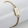 Bracelet Coquille 26 Lettre Bracelet Lesbien Ajustable