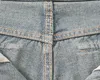 Washed Jeans Pants for Men Women Heavy Water Wash Pocket Wide Leg Trousers