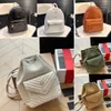 New high quality designer bag Men and women Backpack luxury handbag Gold label logo herringbone grain quilting calfskin Bucket bag Shoulder bag Crossbody bag