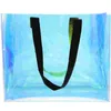 Borse portaoggetti Borsa tote iridescente a tracolla per donna Shopping a spalla Confezione regalo estiva Confezione in PVC Miss Holographic