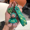Korean hoodie teddy bear cute keychain jewelry couple doll backpack hanging decoration accessories cartoon silicone