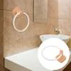 Towel Rings 1pc Wood Towel Bar Hand Towel Ring Wooden Towel Holder Kitchen Dish Cloth Towel Organizer Bathroom Towel Rack 240321