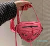 2024 coração motocicleta amor saco de ombro feminino couro crossbody designer saco legal moda sacos senhora bonito bolsa