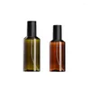 Storage Bottles 100ML Green Brown PET Plastic Spray Bottle