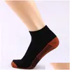 Mens Socks 5 Pairs Copper Fiber Compression Sports Men Women Unisex Foot Plantar Fasciitis Heel Spurs Arch Pain Meias Drop Delivery Dhzjs