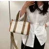 Umhängetaschen hochwertige große Kapazität Frauen 2024 Trendy Mode Canvas Messenger-Tasche Einfache Handtasche