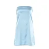 Casual Dresses Women Sexy Strapless Tube Mini Dress Backless Short Cut Out Sleeveless Y2k Streetwear