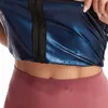 Saunapak voor vrouwen Gewichtsverlies Zweetpak Slanke fitnesskleding Thermosaunaleggings Tailletrainervest Body Shaper-shirt 240314