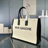 Rive Gauche SL Tote Bag Shopping Bag The Tote Bag Handväska Designer Bag axel Crossbody Bag Lady YL 8816 Rive Gauche Straw Canvas