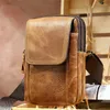 Bag Genuine Leather Shoulder Men Messenger Bags Small Casual Flap Zipper Design Male CrossBody Phone Pocket