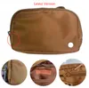 Ll yogapåse överallt bältespåse 1l Fanny Pack Designer Classic Chest Nylon Womens Men Axel crossbody midjeväskor Plush Tote PAG POOSHY POSTERA