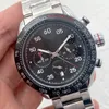 Zegarki zegarek męski Automatyczny ruch kwarcowy zegarek 43 mm chronograph zegarki szafir