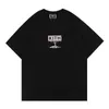 Tasarımcı Keith Box Tee Tokyo Sınırlı Kiraz Ağacı Baskı T-Shirt Erkek ve Kadınlar Büyük Kısa Kollu